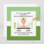 40thバースデースパウィークエンドゲートウェイ招待状 招待状 (正面/裏面)