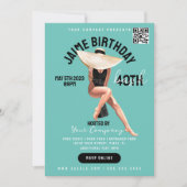 40thバースデーバッシュイベントクラブスタイルチラシB 招待状 (正面)