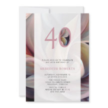 40thバースデーパステル抽象芸術フローラパーティー