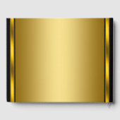 40thバースデーパーティーゲストブックブラック金ゴールド ゲストブック (裏面)