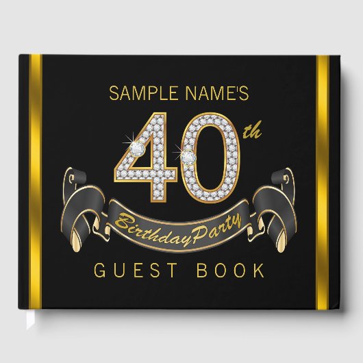 40thバースデーパーティーゲストブック ゲストブック (正面)