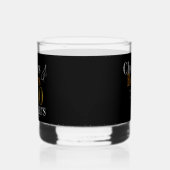 40thバースデービアーズ応援ブラック金ゴールドパーティー ウイスキーグラス (左)