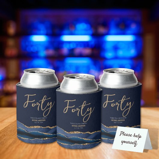 40thバースデービールクーラーボックススリーブ 缶クーラー