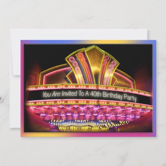 40thバースデーマーキス招待状 招待状 (正面)