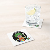 40thバースデーメンズニューおもしろいピエロ叙事詩 スクエアペーパーコースター (インサイチュ)