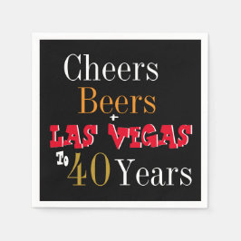 40thバースデーラスベガス応援とビールパーティー スタンダードカクテルナプキン