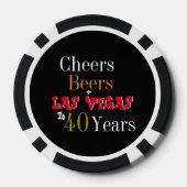 40thバースデーラスベガス応援とビールパーティー ポーカーチップ (裏面)