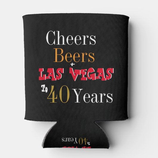 40thバースデーラスベガス応援とビールパーティー 缶クーラー (裏面)
