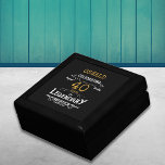 40thバースデーレジェンダリーブラック金ゴールドレトロ ギフトボックス<br><div class="desc">40歳祝の誕生日には、ヴィンテージを持つ理想的な誕生日ギフトボックスが感じある。白と金ゴールドのヴィンテージタイポグラフィデザインデザインを持つ黒い背景シンプルはレトロでエレガントもレトロで感じある。提供さカスタマイズれたテンプレートを使って、この誕生日プレゼントの文字を簡単に行う。40歳の誕生日コレクションの一部のパーティー用品やギフト。</div>