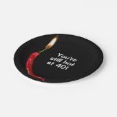 40thバースデーレッドホットペッパー紙プレート ペーパープレート (アングル)