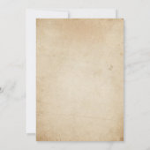 40th素朴誕生日ディナーヴィンテージウッド 招待状 (裏面)