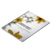 40th誕生日お祝いフローラゲストブック ノートブック (左側)