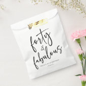 40th誕生日の40thパーティー フェイバーバッグ (封をした状態)