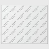 40th誕生日カスタマイズ可能ギフトラッピング紙 ラッピングペーパー (フラット)