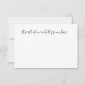 40th誕生日カード (裏面)