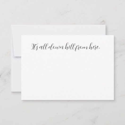 40th誕生日カード (裏面)