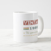 40th誕生日ギフトアイディアヴィンテージ1980 ジャンボコーヒーマグカップ (正面右)