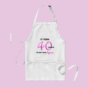 40th誕生日ギフトエプロンおもしろい- スタンダードエプロン