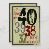 40th誕生日グランギーカウントダウンパーティの招待状 招待状 (正面/裏面)