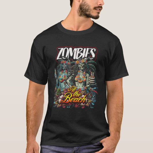 40th誕生日ハワイアンゾンビパーティーゾンビアロハG Tシャツ (正面)