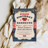 40th誕生日バーベキューSUMMERバーベキューパーティー 招待状