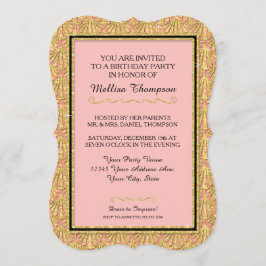 40th誕生日パーティーグラムガツビー素晴らしスタイル 招待状