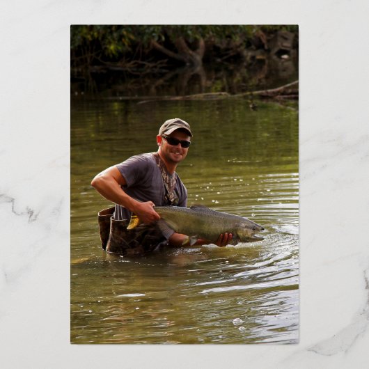 40th誕生日パーティーダークブルー金ゴールドフォイルフォトビール 箔招待状 (裏面)