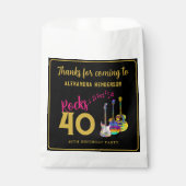 40th誕生日パーティー名ロックアンドロールありがとう フェイバーバッグ (正面)