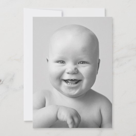 40th誕生日パーティー白黒写真 招待状 (裏面)