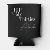 40th誕生日パーティーRIP 30s白黒 缶クーラー (正面)