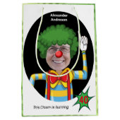 40th誕生日メンズニューおもしろいピエロ叙事詩アメージング ミディアムペーパーバッグ (正面)