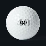 40th誕生日モノグラムタイトリストPro V1ゴルフボール ゴルフボール<br><div class="desc">"40"または任意の年齢。モノグラム.</div>