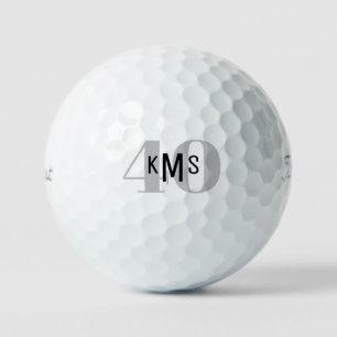 40th誕生日モノグラムタイトリストPro V1ゴルフボール ゴルフボール
