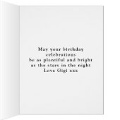 40th誕生日ヴィンテージ緑の金ゴールド追加の名前の年 (内側(右))