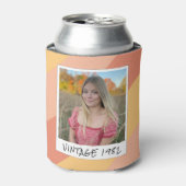 40th誕生日ヴィンテージ1982ストライプのクーラーボックス 缶クーラー (缶正面)