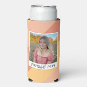 40th誕生日ヴィンテージ1984ストライプのクーラーボックス スリム缶クーラー (Seltzer正面)