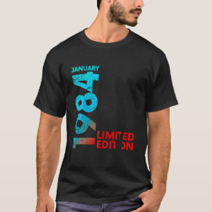 40th誕生日ヴィンテージ1984年1月40年メンズウォム tシャツ