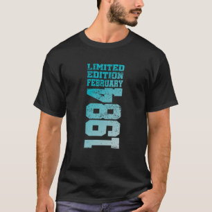 40th誕生日ヴィンテージ1984年2月40年の男性を見る tシャツ