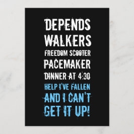 40th誕生日招待状- Geezer 招待状