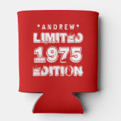 40th誕生日1975または任意の年E28 RED 缶クーラー (裏面)