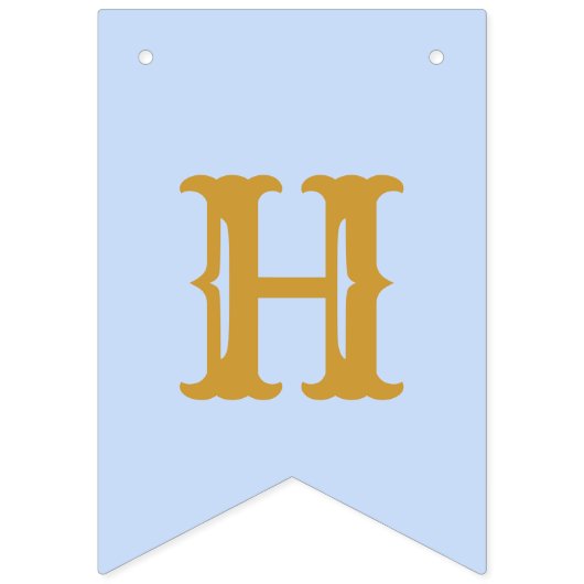 40th誕生日1982青い金ゴールド名シック バンティングフラッグ (第2の旗)