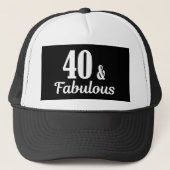 40th誕生日40と素晴らしい キャップ (正面)