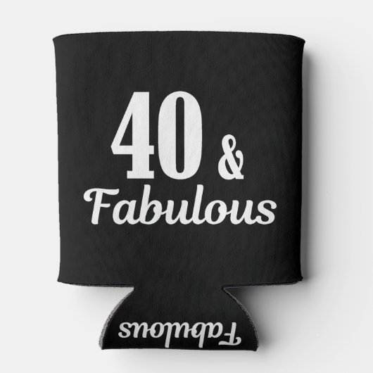 40th誕生日40と素晴らしい 缶クーラー (裏面)