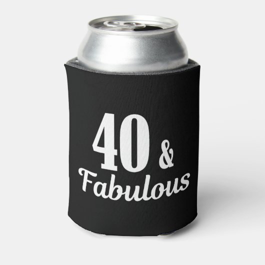 40th誕生日40と素晴らしい 缶クーラー (缶裏面)
