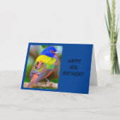 *40th*ノルウェーからの誕生日の願い カード (正面)