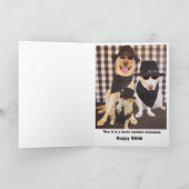 40th、50th、60thカスタマイズ可能誕生日 カード (内部)