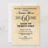 40th 50th 60th 70ANY AGE BIRTHDAY PARTY招待状 招待状 (正面)