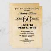 40th 50th 60th 70ANY AGE BIRTHDAY PARTY招待状 招待状 (正面/裏面)