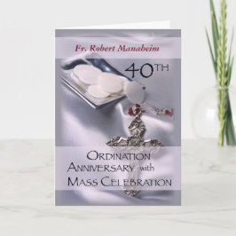 40th Anniversary of Ordination Invitation Cross 招待状