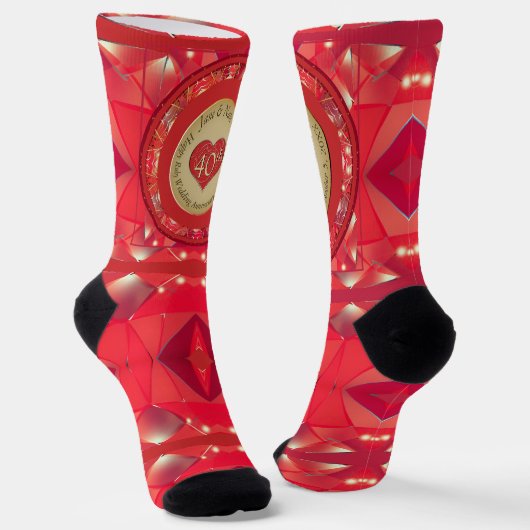 40th Anniversary Ruby ソックス (傾斜あり)